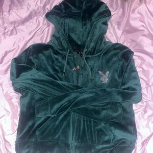 Green playboy tracksuit hoodie